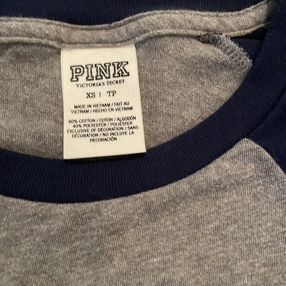 PINK Victoria’s Secret baseball tee - Picture 4 of 8